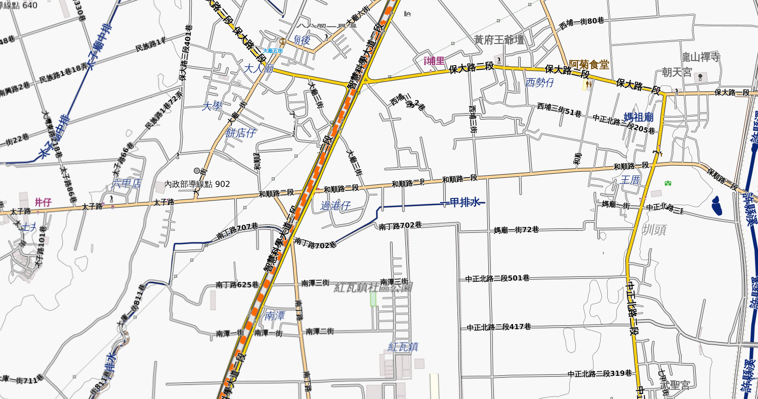現代魯地圖 Taiwan TOPO 等高線地理對照
